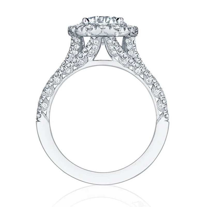 Rings with Brilliant Cubic Zirconia Luxury Engagement Rings Fashion Wedding .