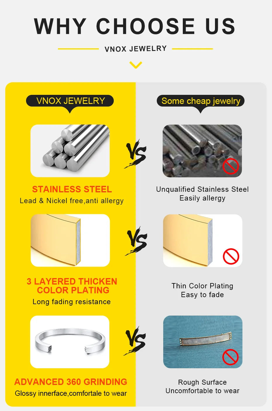 Men's Stainless Steel 7/8/9/10/12/15MM Link Chain Miami Cuban Bracelets for Male Boys Jewelry, 19cm/21.5cm, Gift for Dad